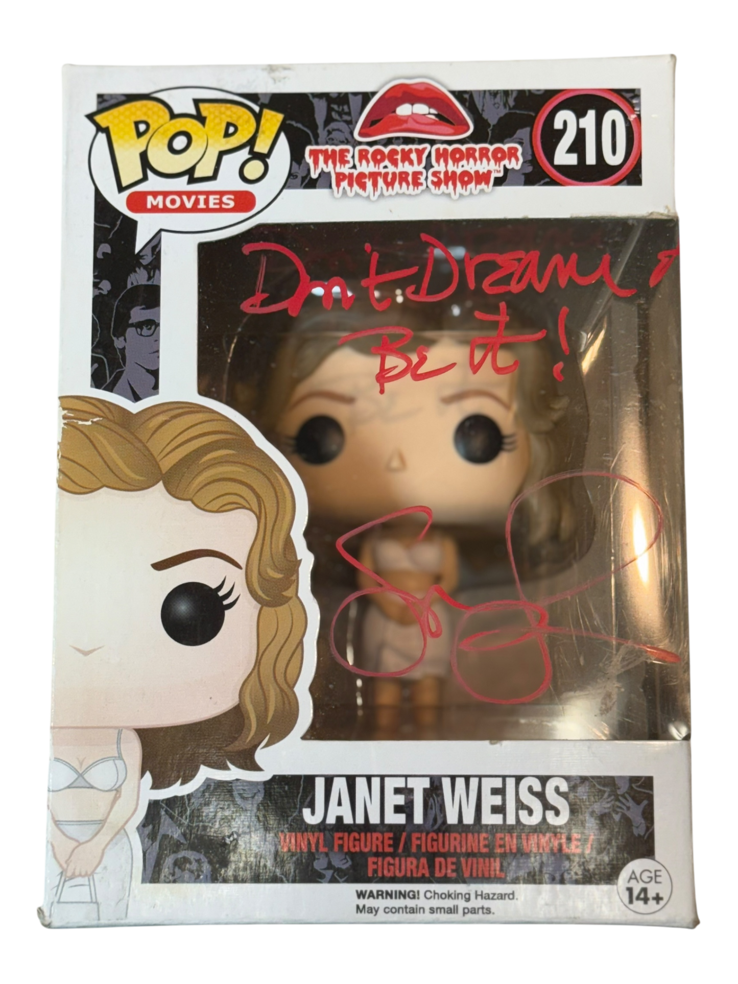 Susan Sarandon autographed Rocky Horror Picture Show Janet Weiss Funko Pop! OCCM QR authenticated (C)