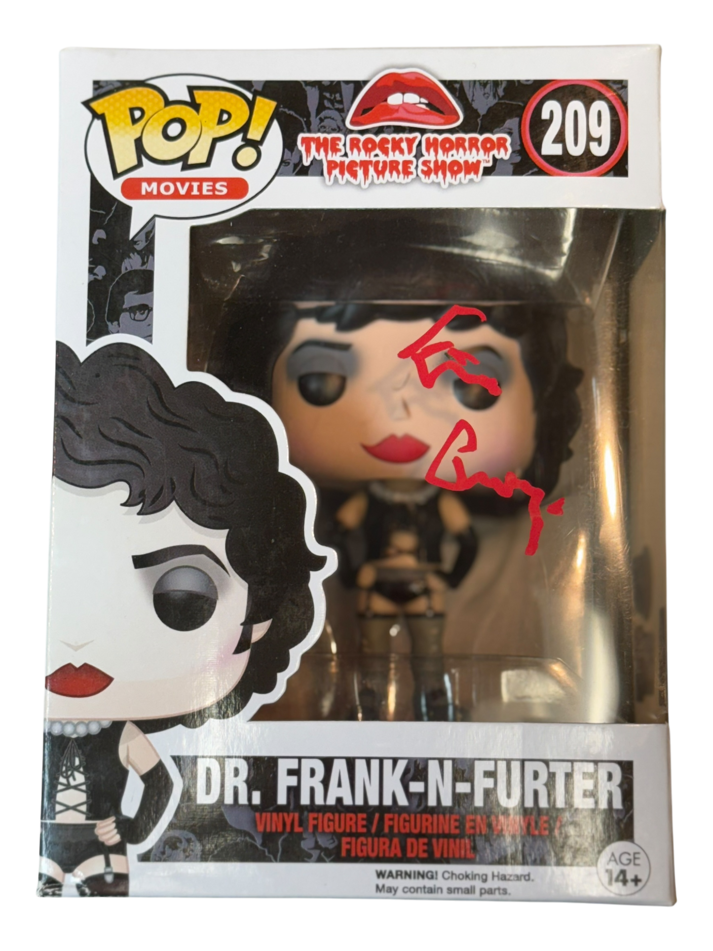 Tim Curry autographed Rocky Horror Picture Show Frank-N-Furter Funko Pop! OCCM QR authenticated with Tim Curry Holo (C)