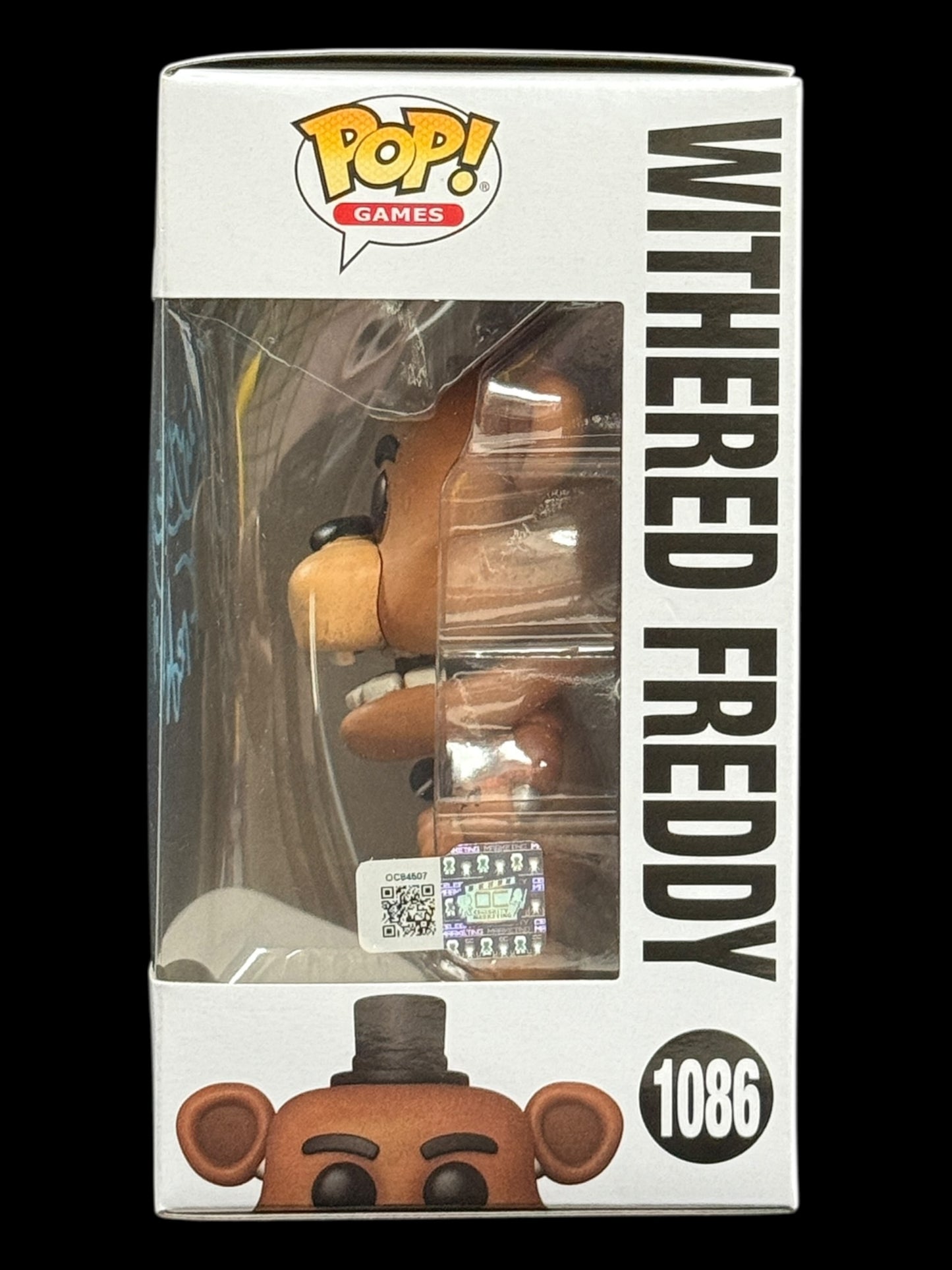 Kevin Foster signed Withered Freddy Five Nights at Freddy's Funko Pop! - Light Blue