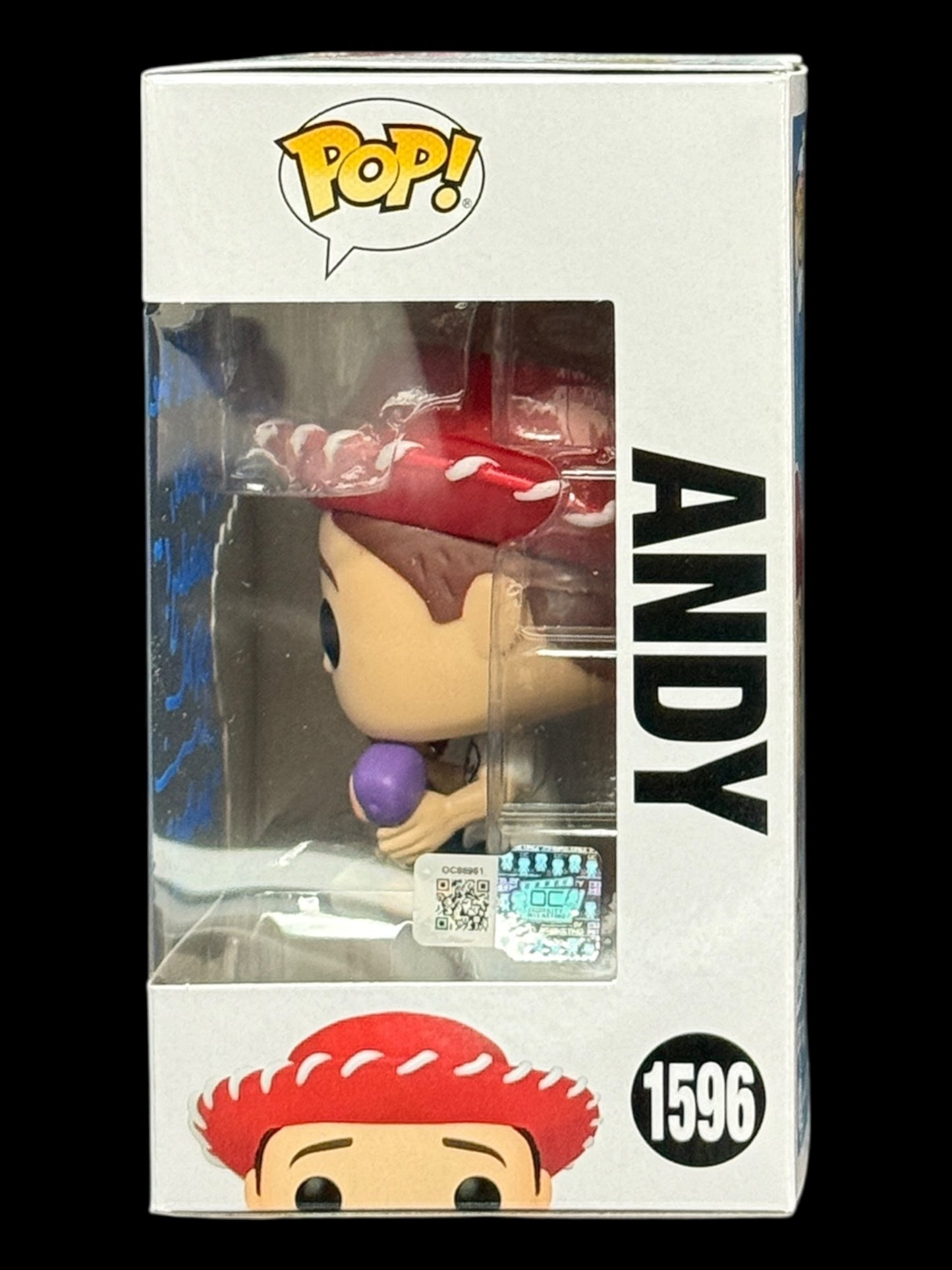 John Morris signed Disney Pixar Toy Story 30 Years and Beyond Andy Funko Pop! - "You saved the day again, Woody!"