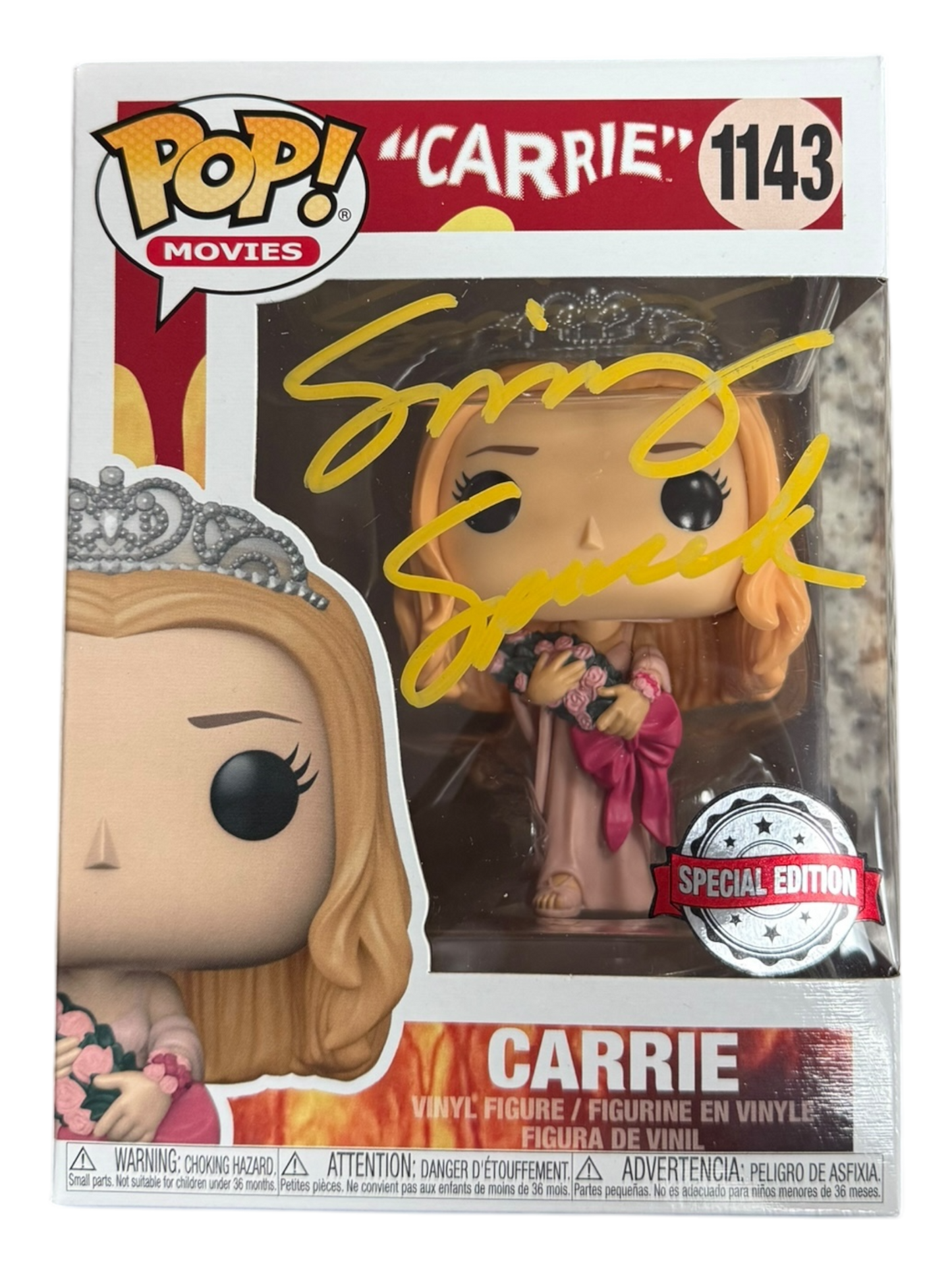 Sissy Spacek autographed Special Edition Carrie Funko Pop! #1143
