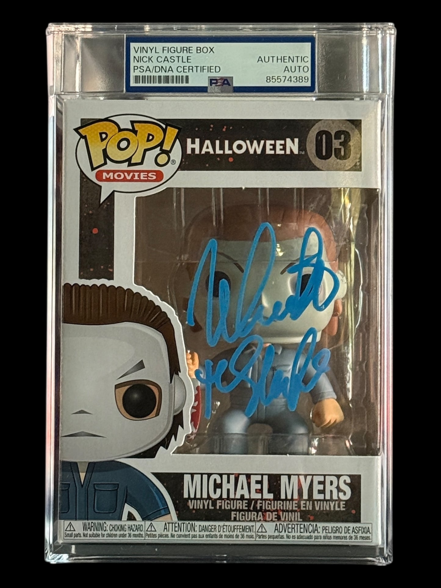 Nick Castle signed PSA Encap. Michael Myers Halloween Funko Pop!