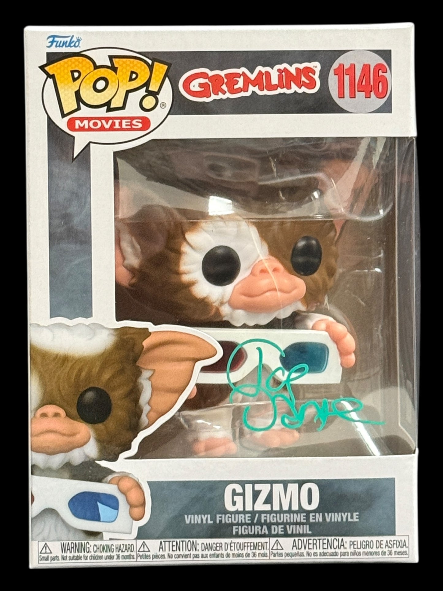Joe Dante signed Gizmo Gremlins Funko Pop! - Green