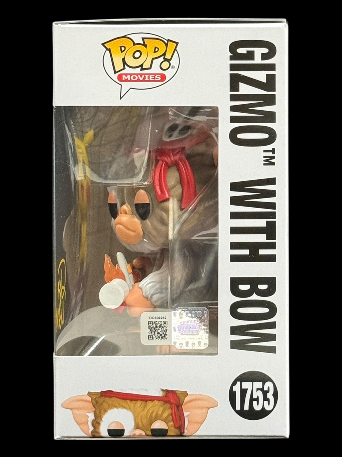 Joe Dante signed Gizmo with Bow Gremlins 2 Funko Pop! - Yellow