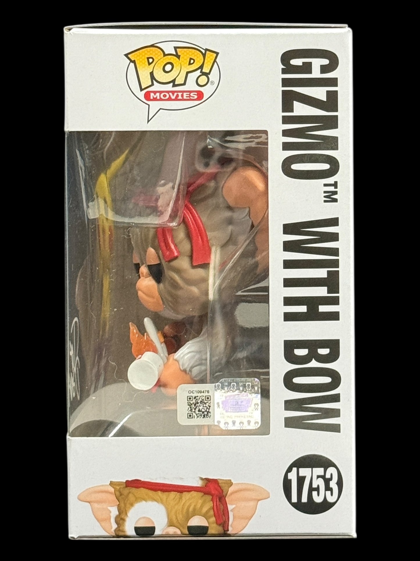 Joe Dante signed Gizmo with Bow Gremlins 2 Funko Pop! - White