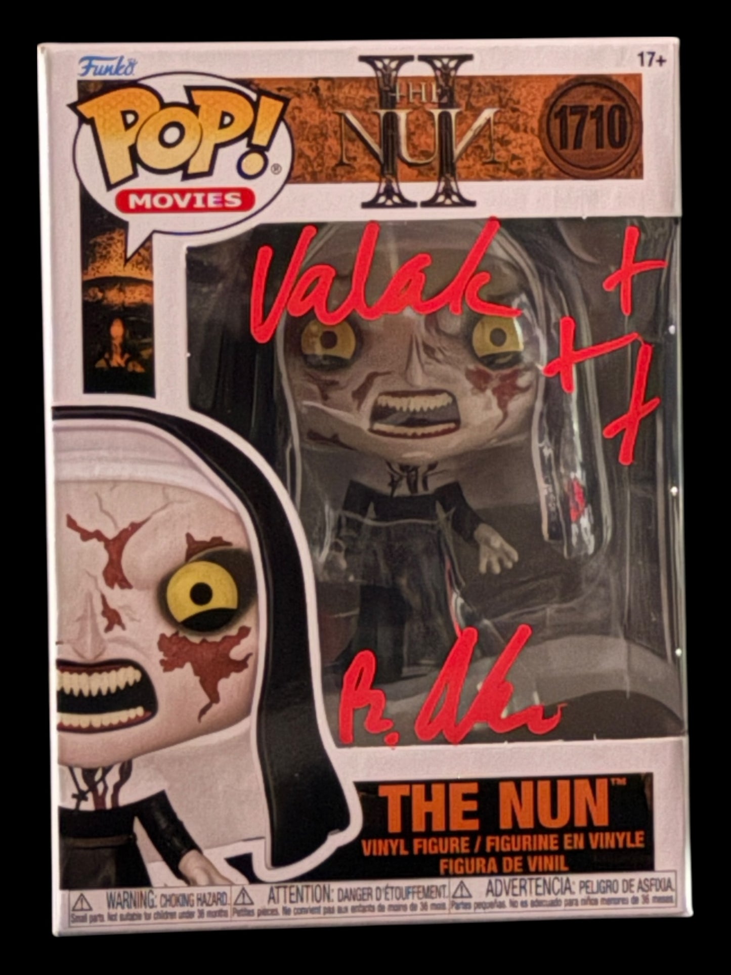 Bonnie Aarons signed The Nun Funko Pop! - Red