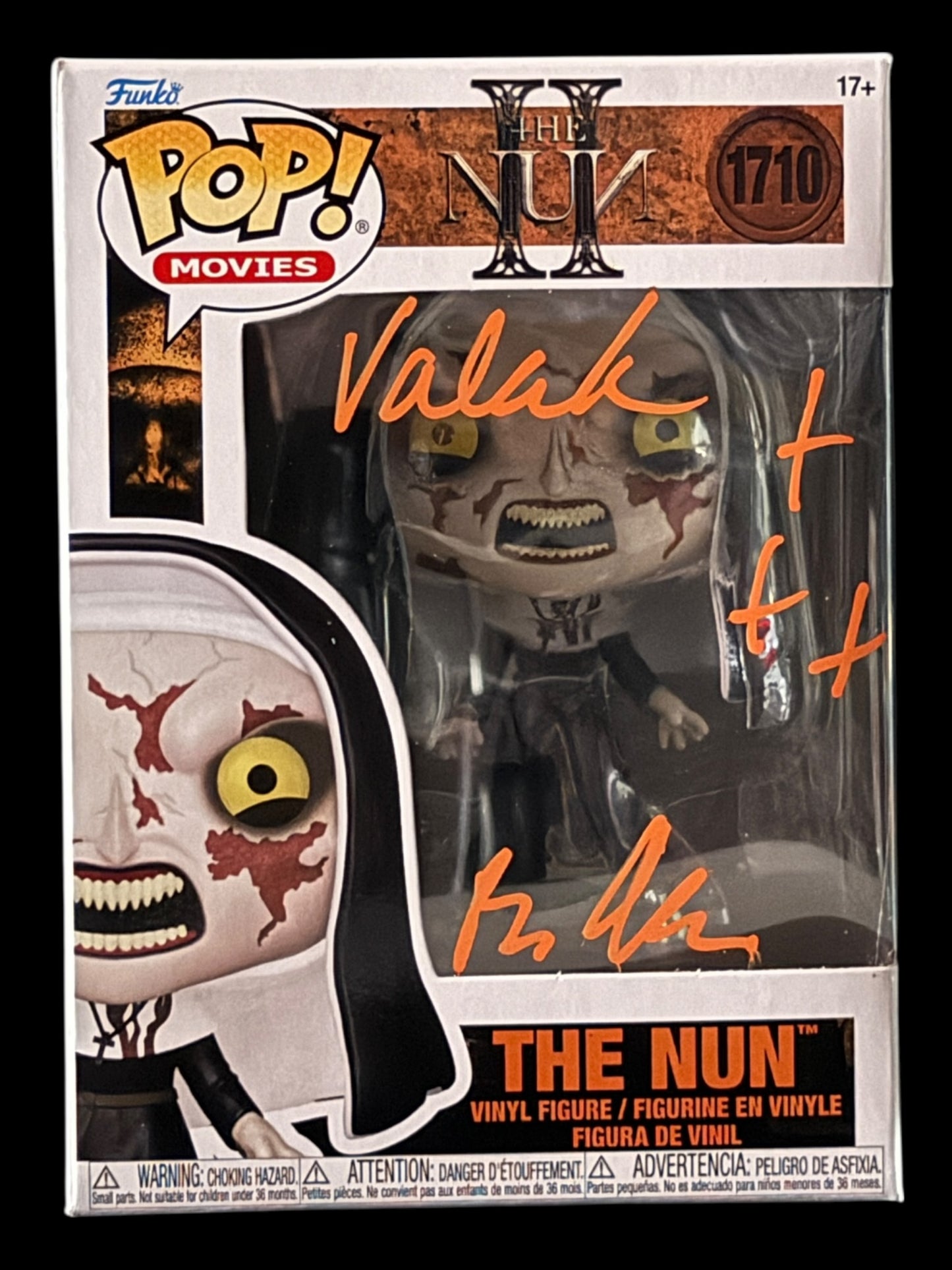 Bonnie Aarons signed The Nun Funko Pop! - Orange