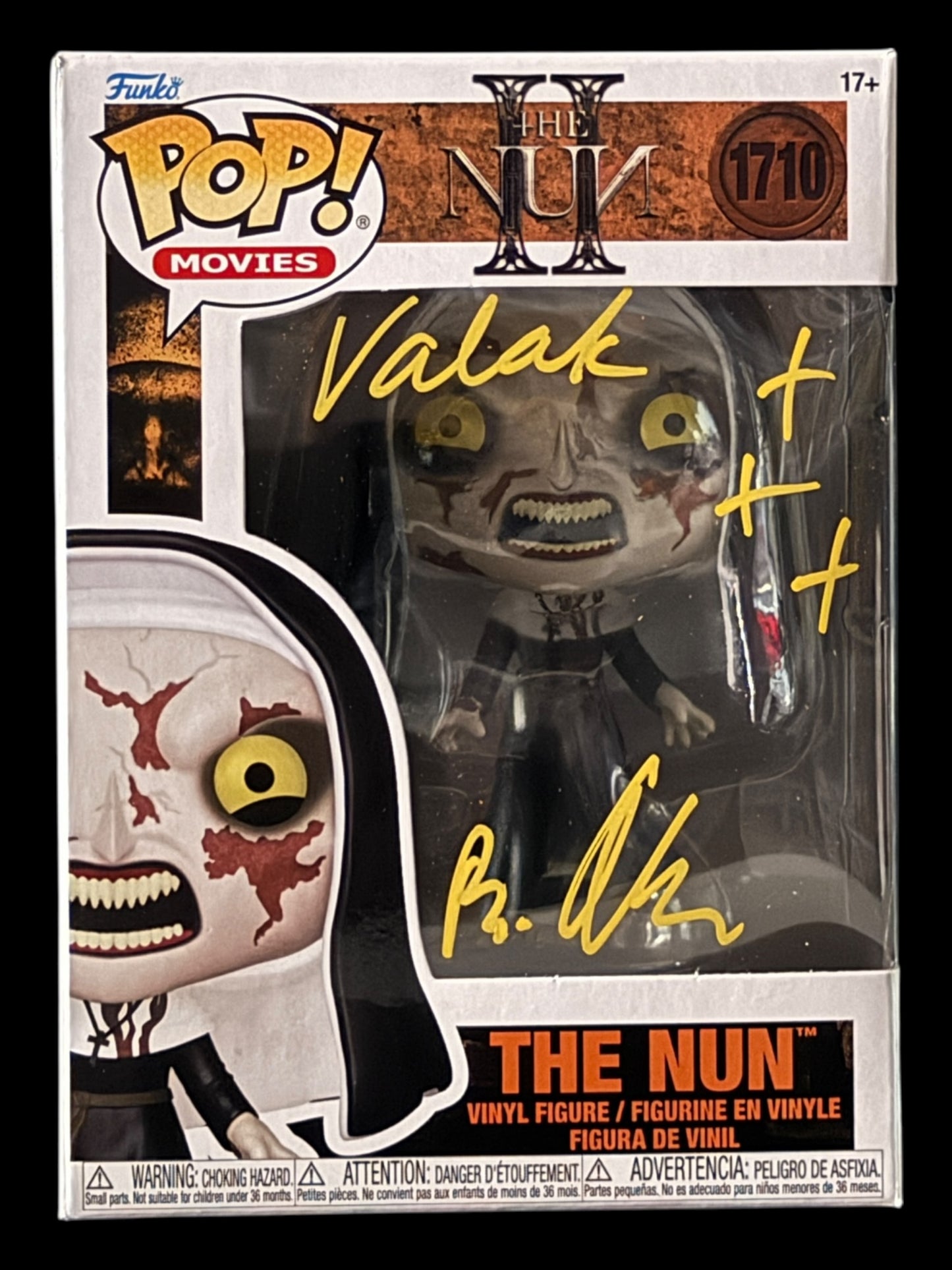 Bonnie Aarons signed The Nun Funko Pop! - Blue