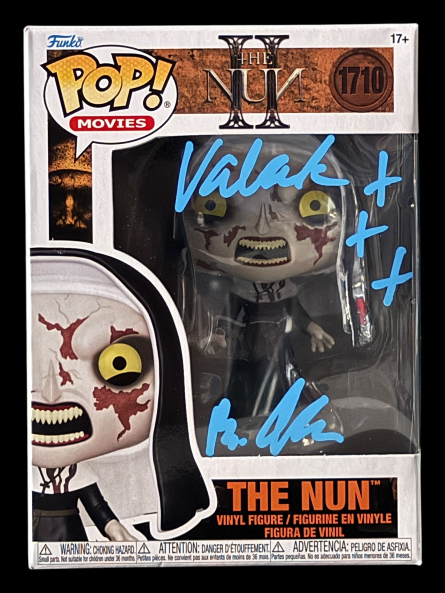 Bonnie Aarons signed The Nun Funko Pop! - Blue