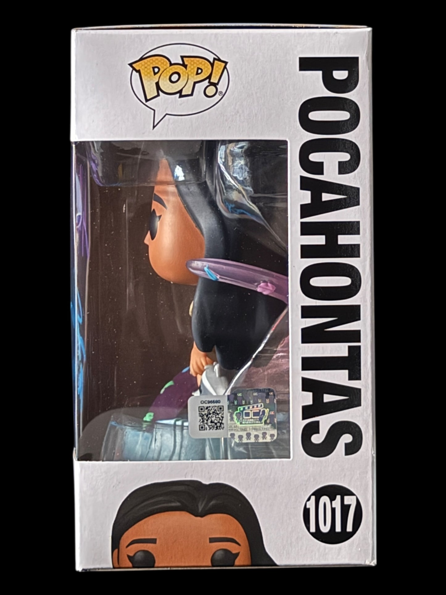 Judy Kuhn & John Kassir signed Pocahontas Funko Pop! - Purple & Blue