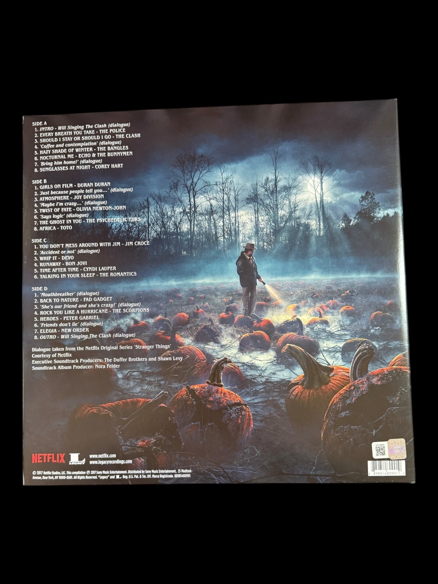 Mark Steger signed Netflix Stranger Things Original Series Soundtrack LP - Blue