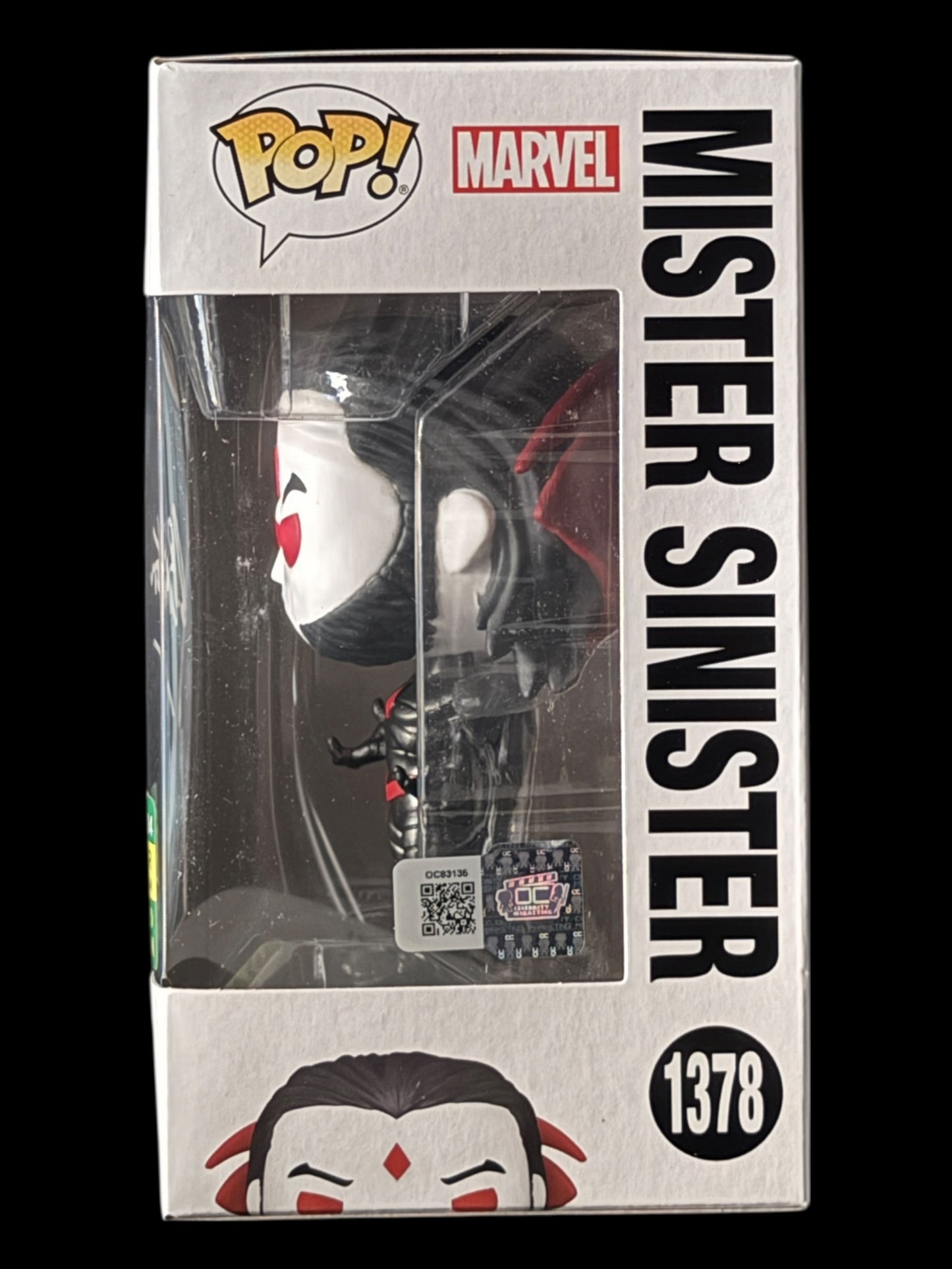 Chris Britton signed Mr. Sinister Marvel X-Men Funko Pop! - White