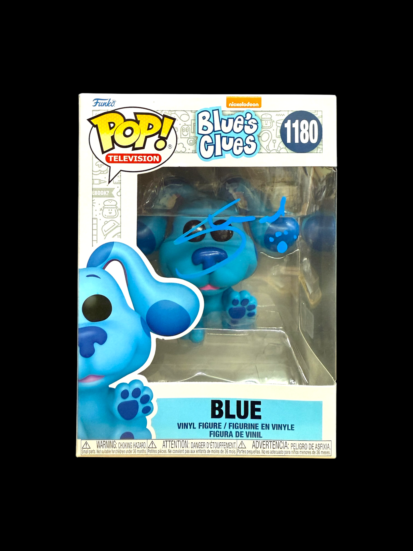 Steve Burns signed Nickelodeon Blue's Clues Blue Funko #1180