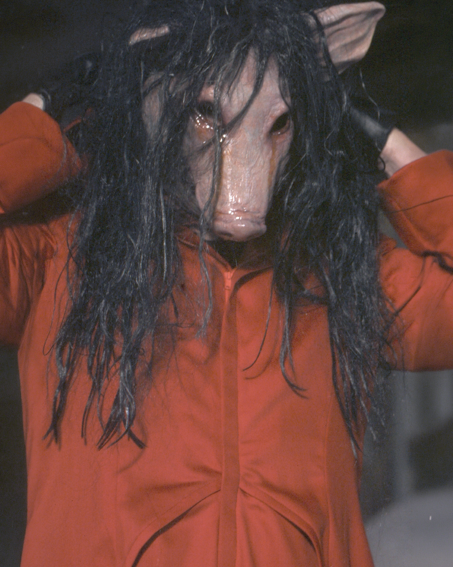 Tobin Bell Signed Pig Mask Close-Up Saw Photo (8x10) Pre-Order