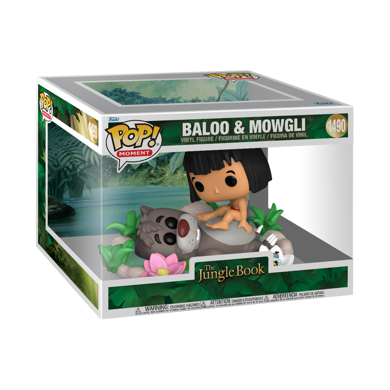 Bruce Reitherman signed The Jungle Book Baloo & Mowgli Funko Pop! Moment #1490