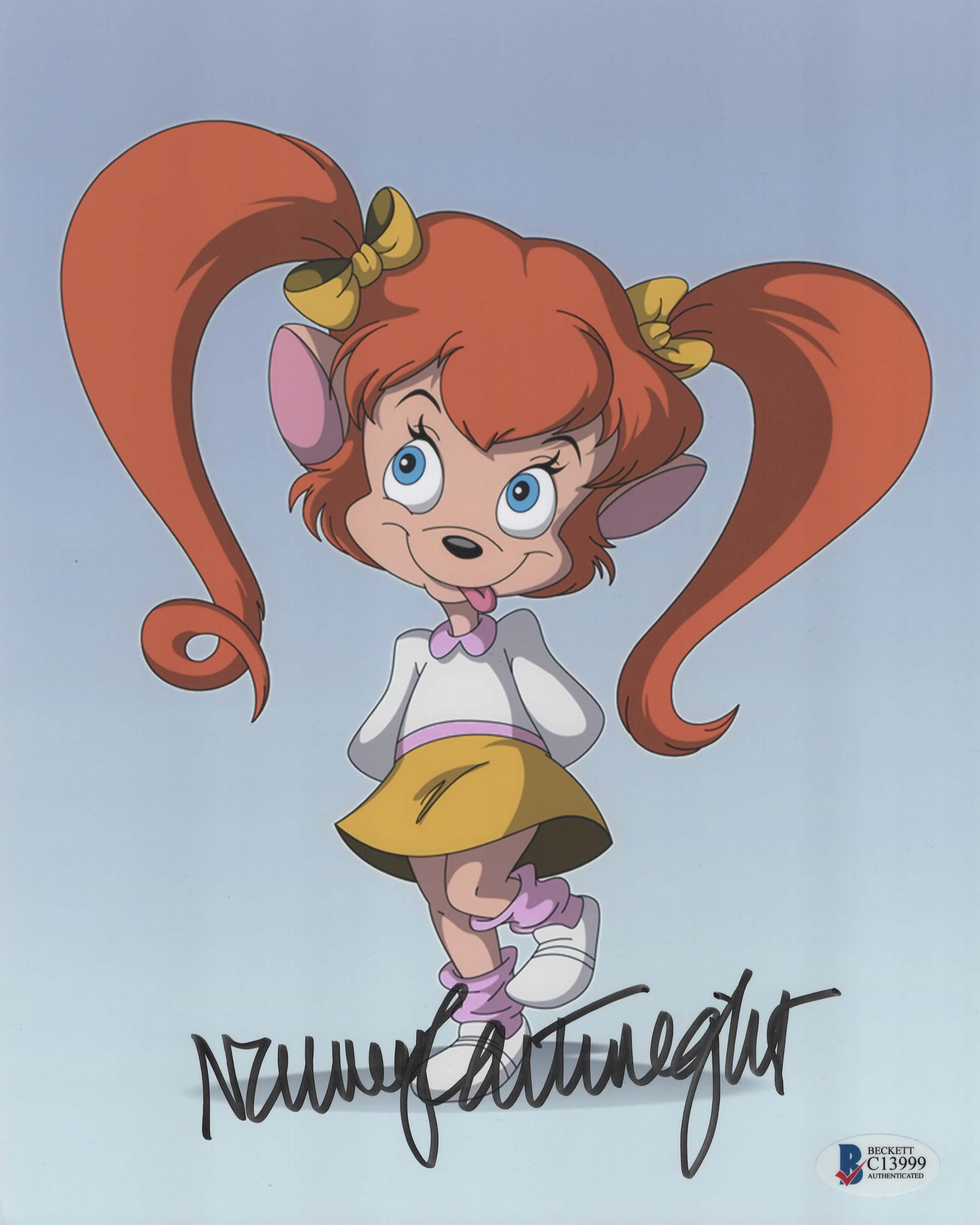 Nancy Cartwright signed 8x10 Goof Troop Pistol Pete photo