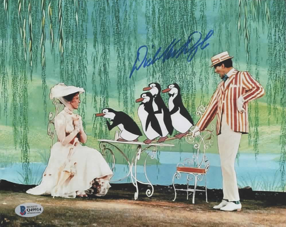 Dick Van Dyke signed 8x10 Mary Poppins photo A