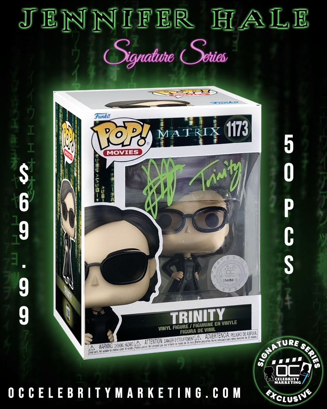 Jennifer Hale Signature Series: Matrix Trinity Funko #1173 (#/50)
