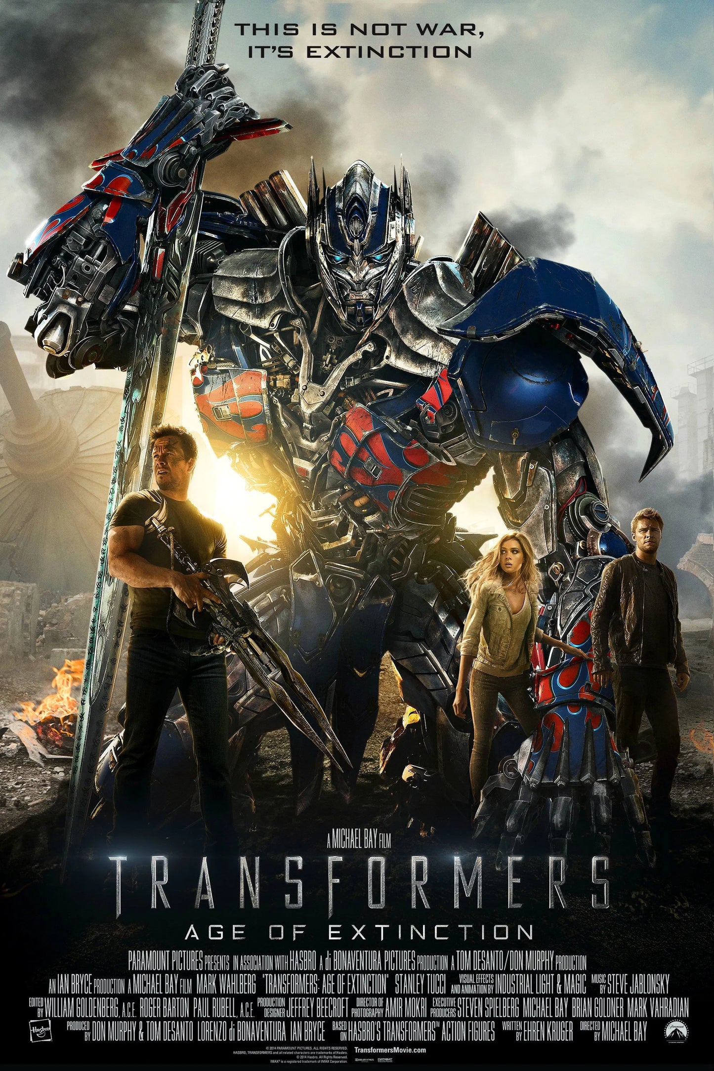 Peter Cullen - Signed Transformers Age of Extinction poster Image (8x10, 11x17)
