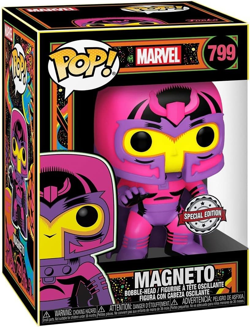 Ian McKellen signed Marvel Magneto Black Light Funko Pop! #799 (Pre-Order)