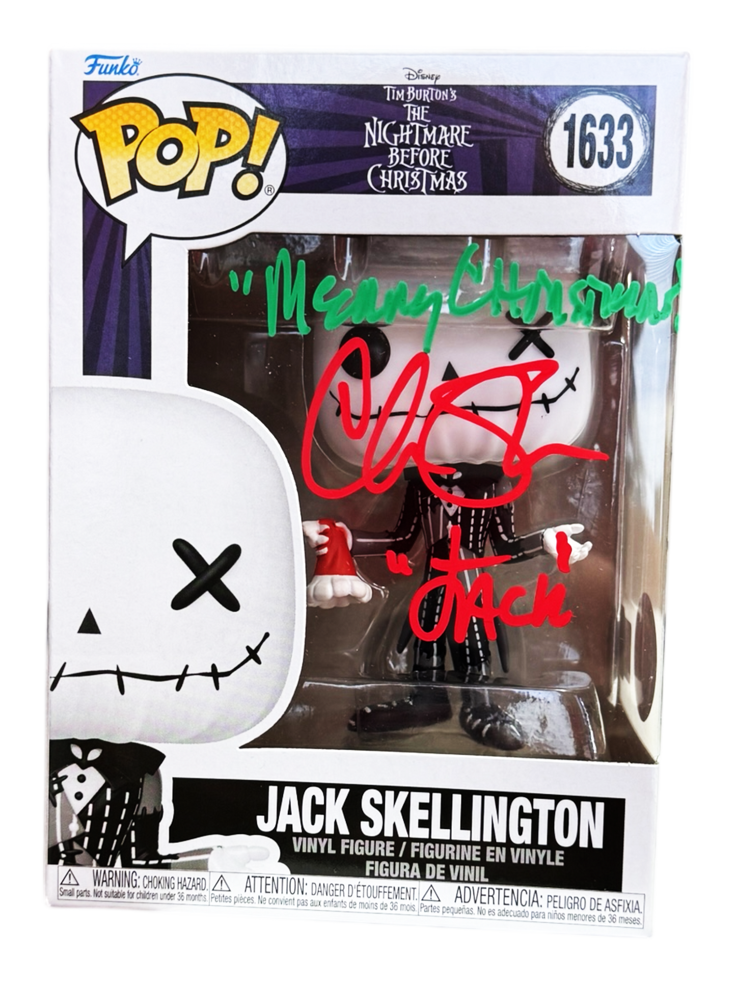 Chris Sarandon Signature Series: The Nightmare Before Christmas Jack Skellington (Patchwork) Funko Pop! #1633 (#/25)