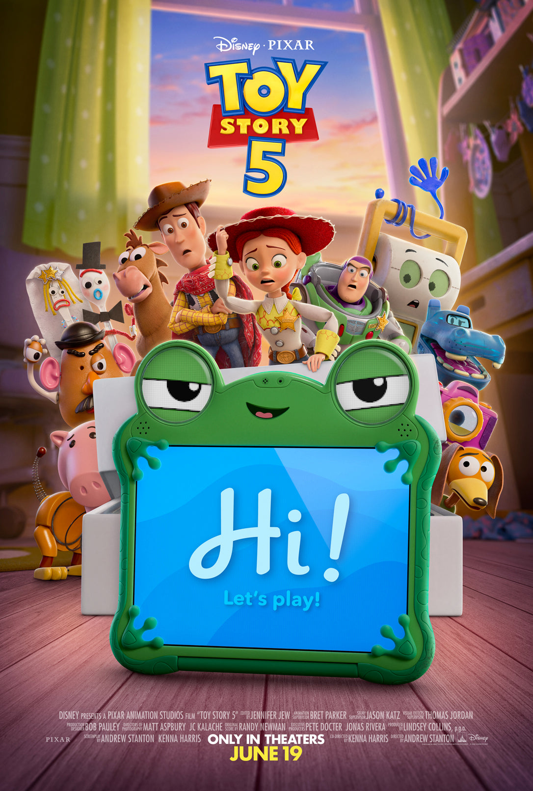 Jeff Bergman signed Toy Story 5 Poster Image (8x10, 11x17)
