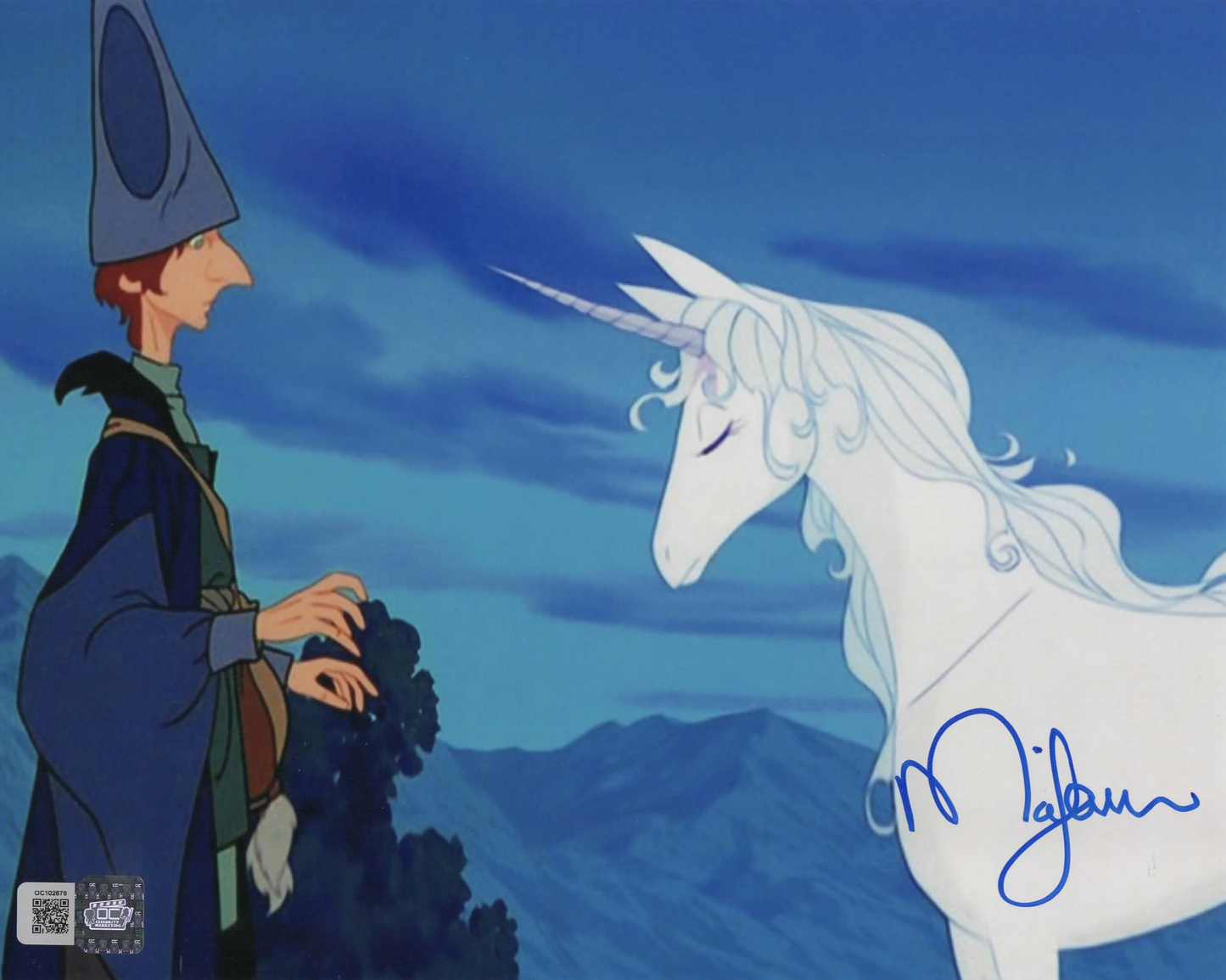 Mia Farrow signed 8x10 The Last Unicorn Photo 1A