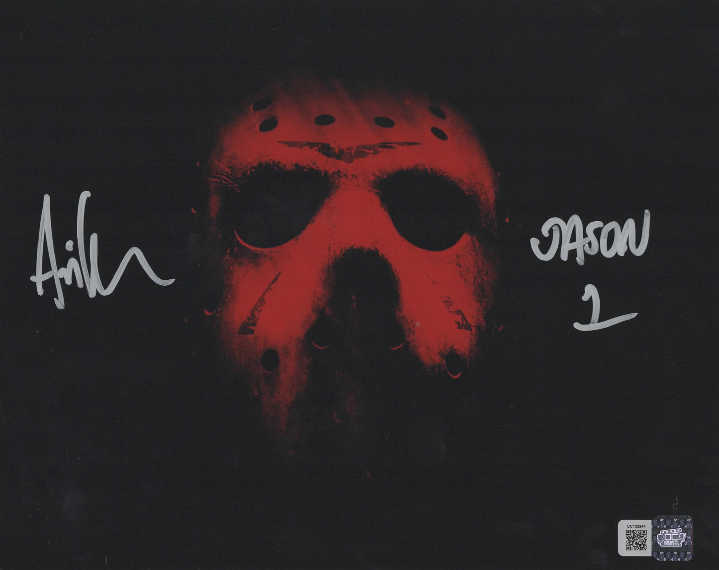 Ari Lehman signed 8x10 Friday the 13th Jason Voorhees Photo 1F