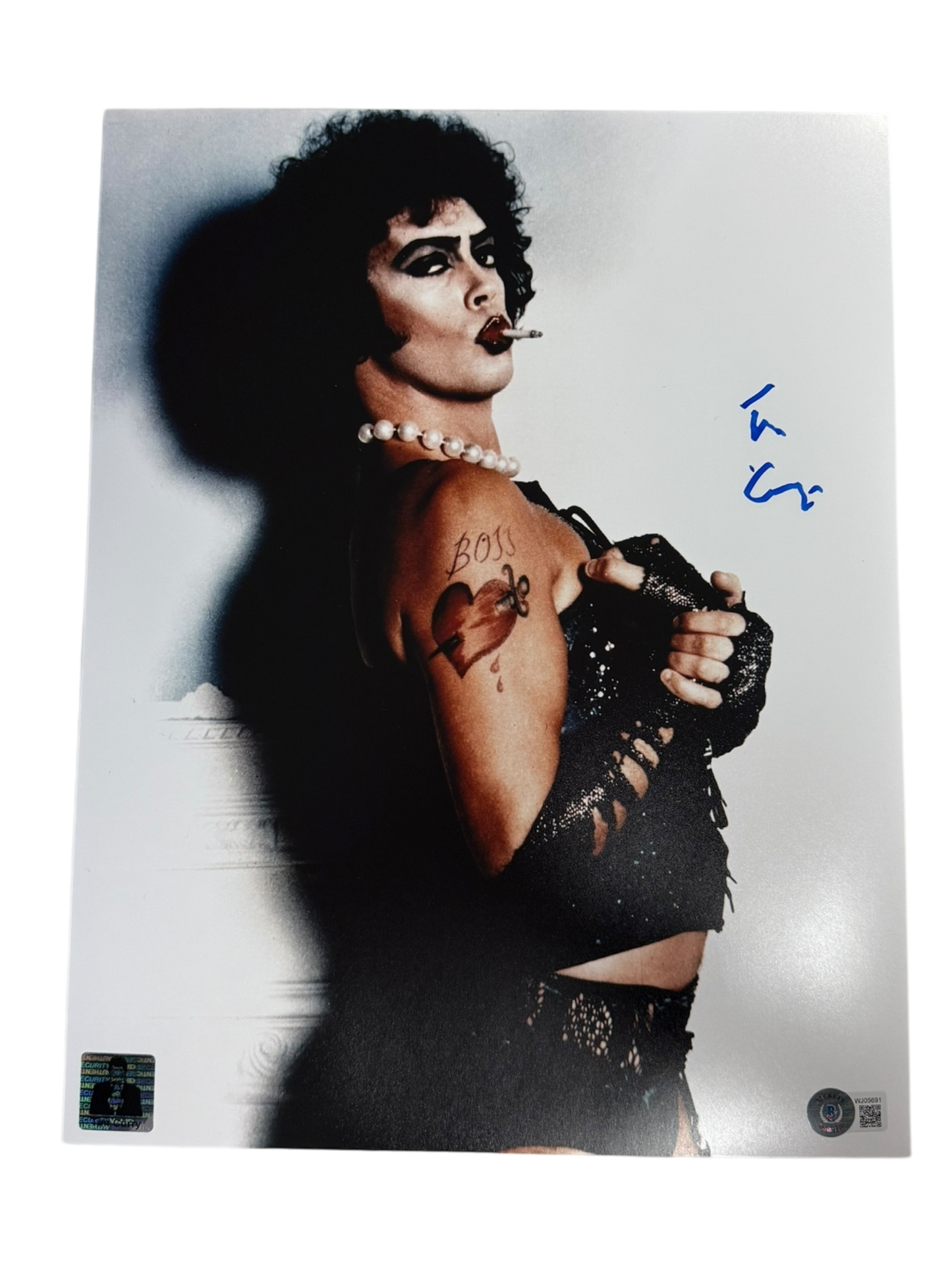 Tim Curry autographed 11x14 Frank-N-Furter Photo Beckett authenticated with Tim Curry Holo