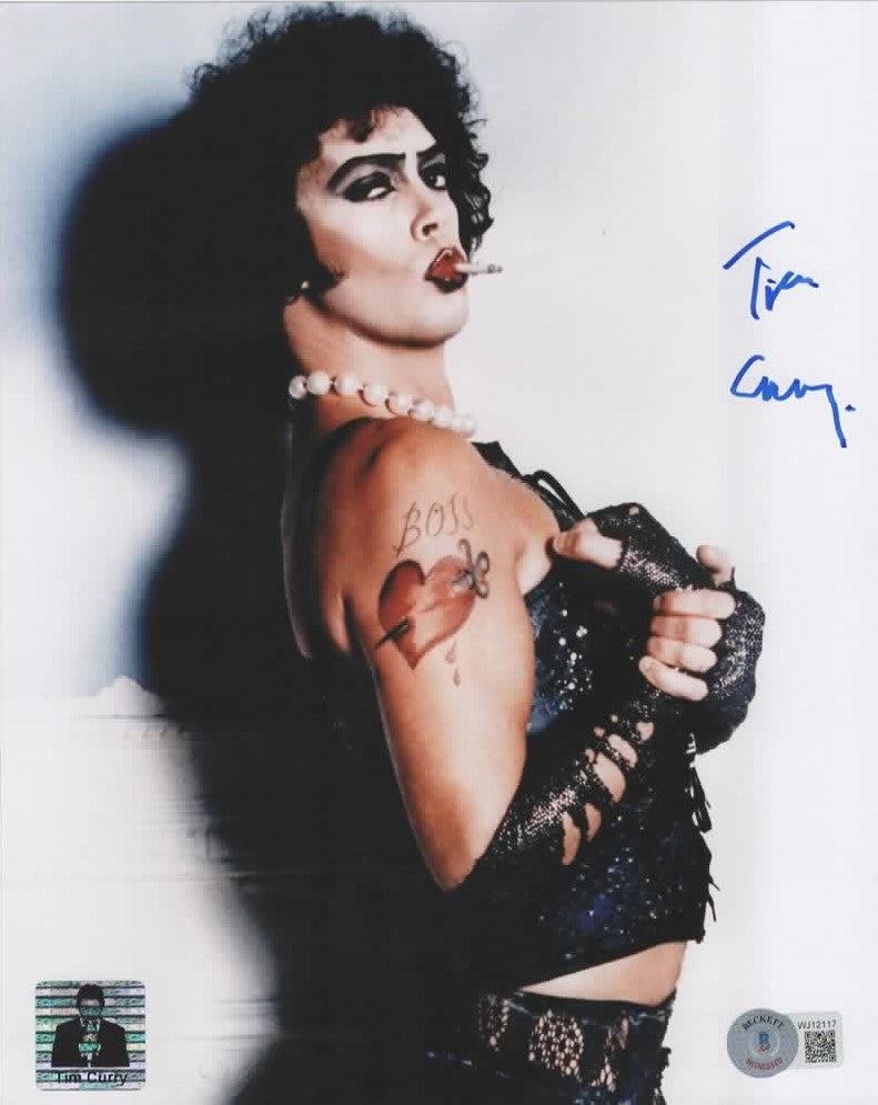 Tim Curry autographed 8x10 Frank-N-Furter Photo Beckett authenticated with Tim Curry Holo