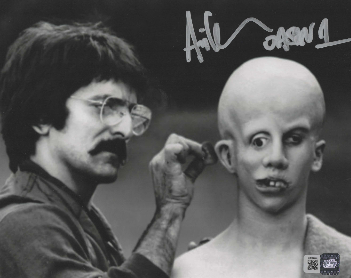 Ari Lehman signed 8x10 Friday the 13th Jason Voorhees Photo 1B