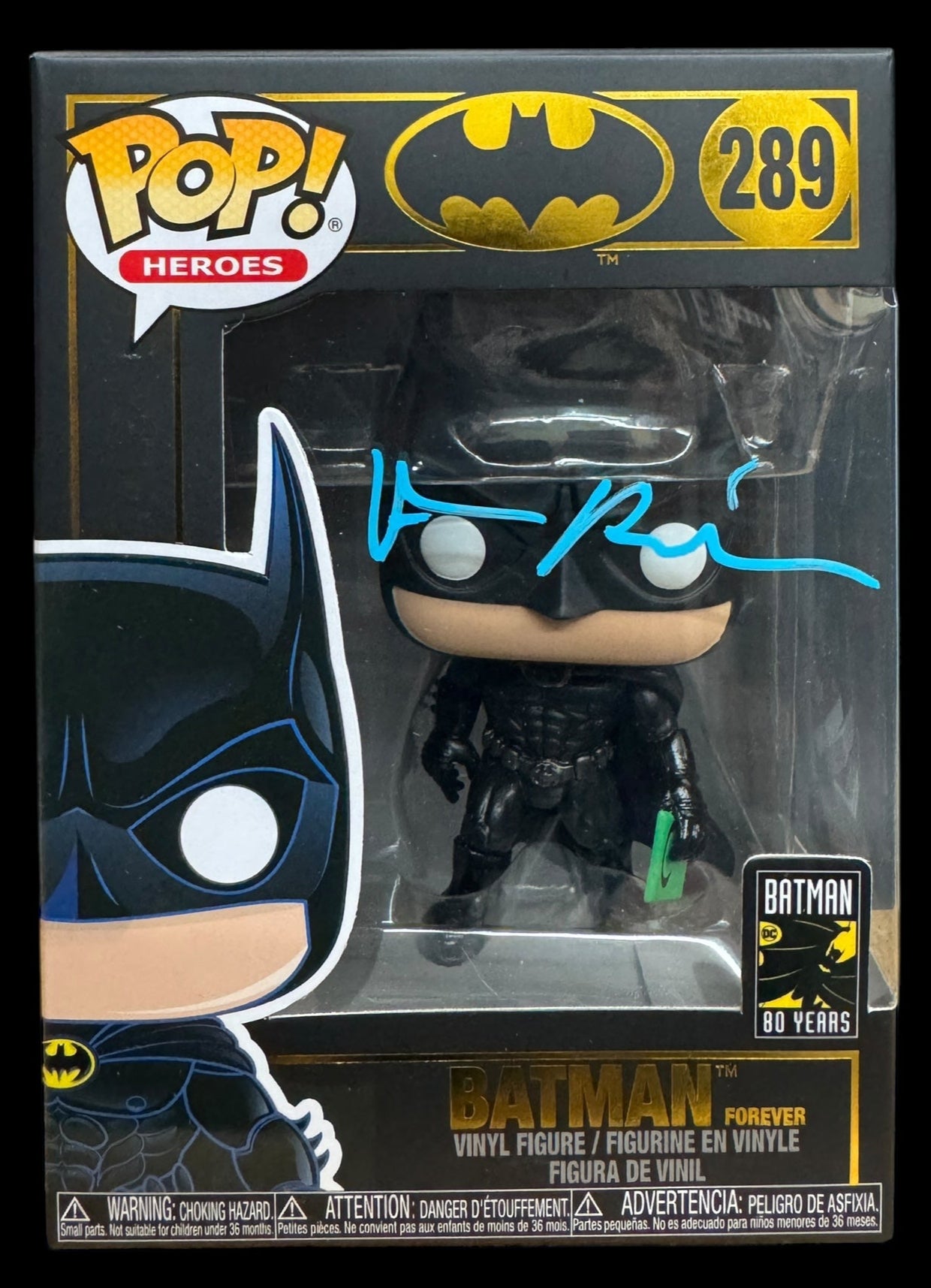 Val Kilmer signed Batman Forever Batman Funko #289 (Blue)
