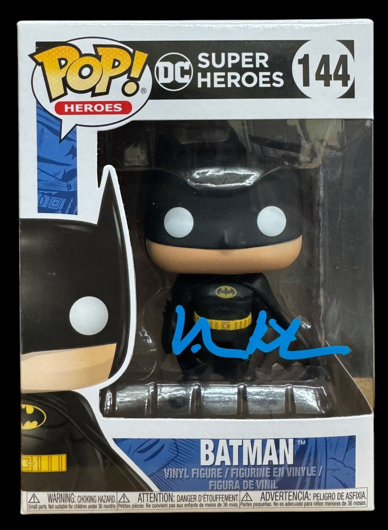Val Kilmer signed DC Super Heroes Batman Funko Pop #144