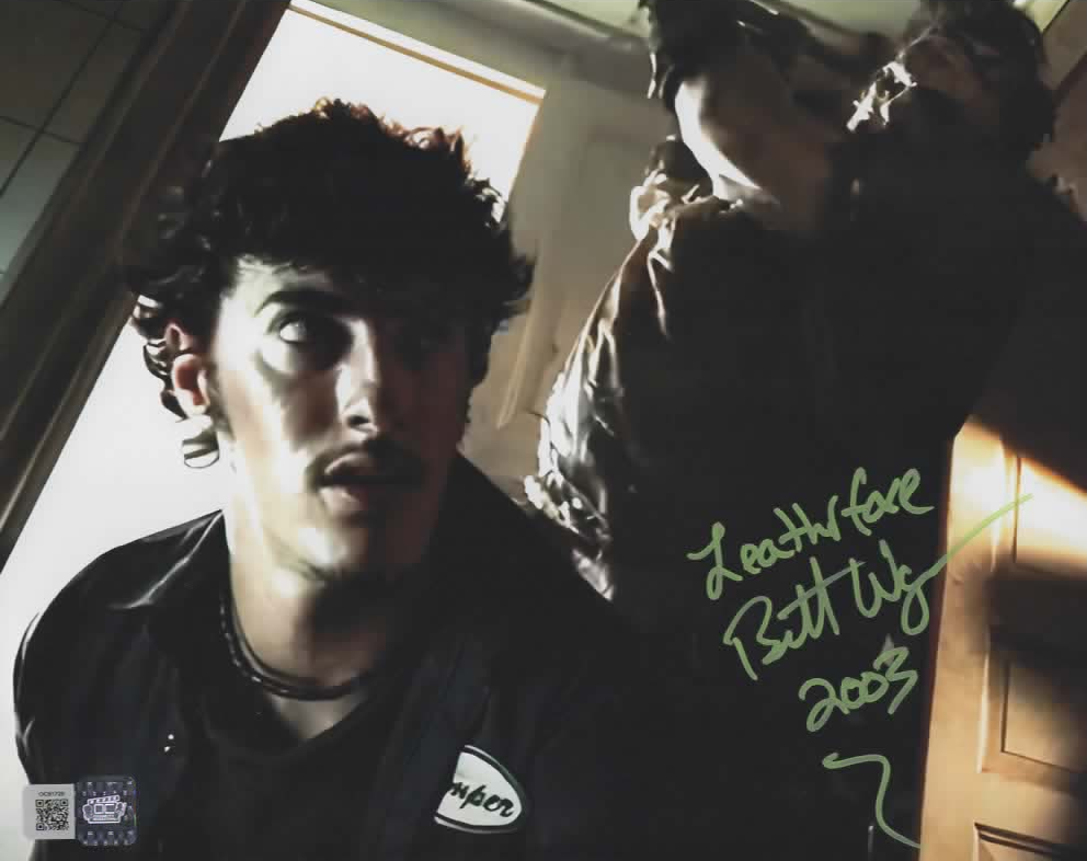 Brett Wagner signed 8x10 The Texas Chainsaw Massacre Leatherface Photo 1A