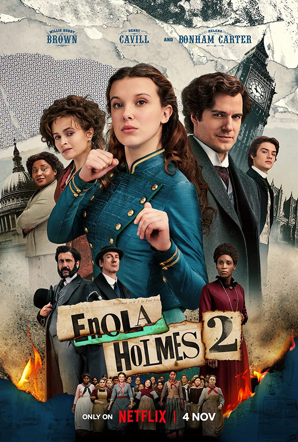 Helena Bonham Carter Signed Enola Holmes 2 Photo #1 (8x10, 11x17) Pre-Order