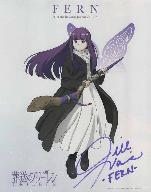 Jill Harris signed 8x10 Frieren Beyond Journey's End Fern Photo B