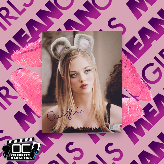 Amanda Seyfried signed 11x14 Mean Girls(2004) mouse Karen photo OCCM QR auto