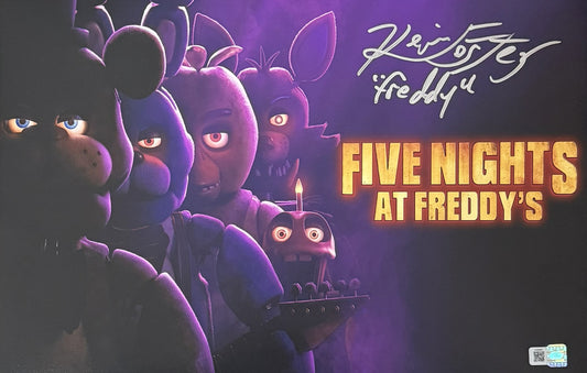Kevin Foster signed FNAF 11x17 photo 1A