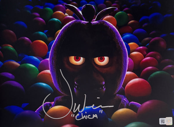 Jess Weiss signed 11x14 Five Nights at Freddy's Chica Photo A