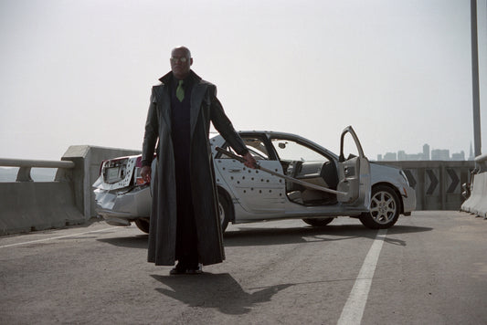 Laurence Fishburne signed The Matrix Reloaded Morpheus Image#1 (8x10, 11x14) Pre-Order