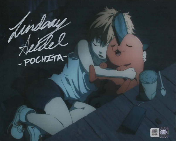 Lindsay Seidel signed 8x10 Chainsaw Man Pochita Photo B