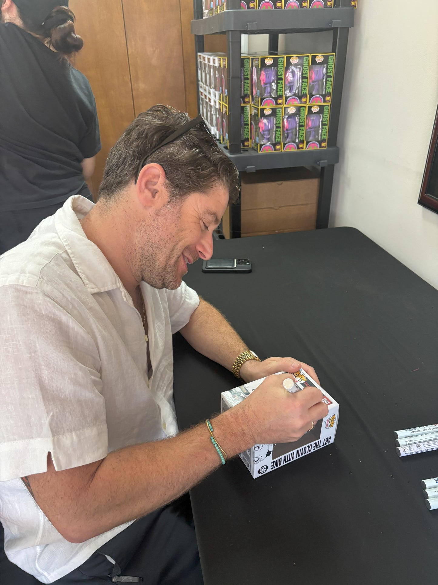 Jon Abrahams signed Art the Clown with Bike Terrifier Funko Pop! - Red