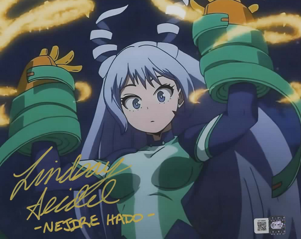 Lindsay Seidel signed 8x10 My Hero Academia Nejire Hado Photo A