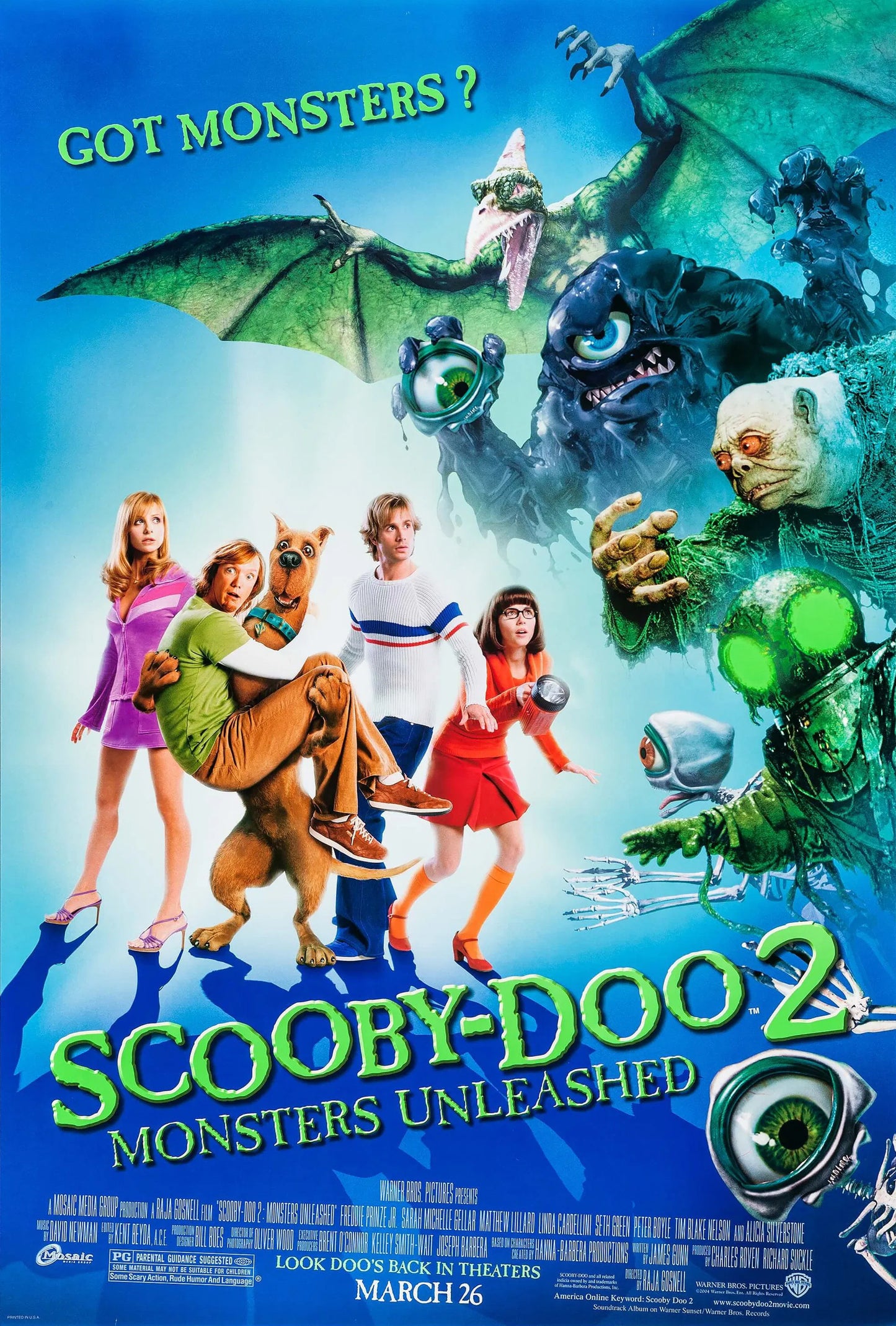 Matthew Lillard signed Scooby-Doo 2 Movie Poster Photo (8x10, 11x17) Pre-Order