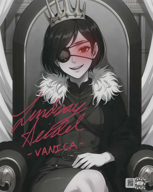 Lindsay Seidel signed 8x10 Black Clover Vanica Photo A