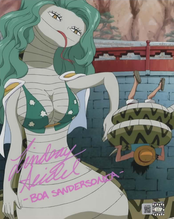 Lindsay Seidel signed 8x10 One Piece Boa Sandersonia Photo B
