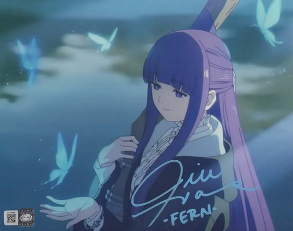 Jill Harris signed 8x10 Frieren Beyond Journey's End Fern Photo A