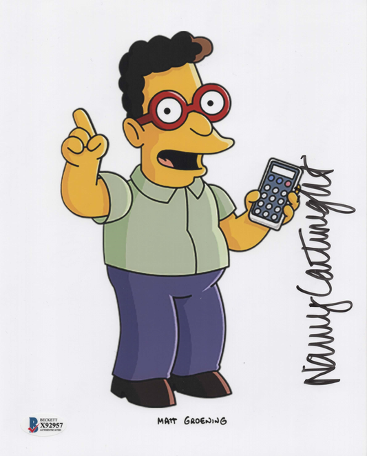 Nancy Cartwright signed 8x10 The Simpsons Data photo