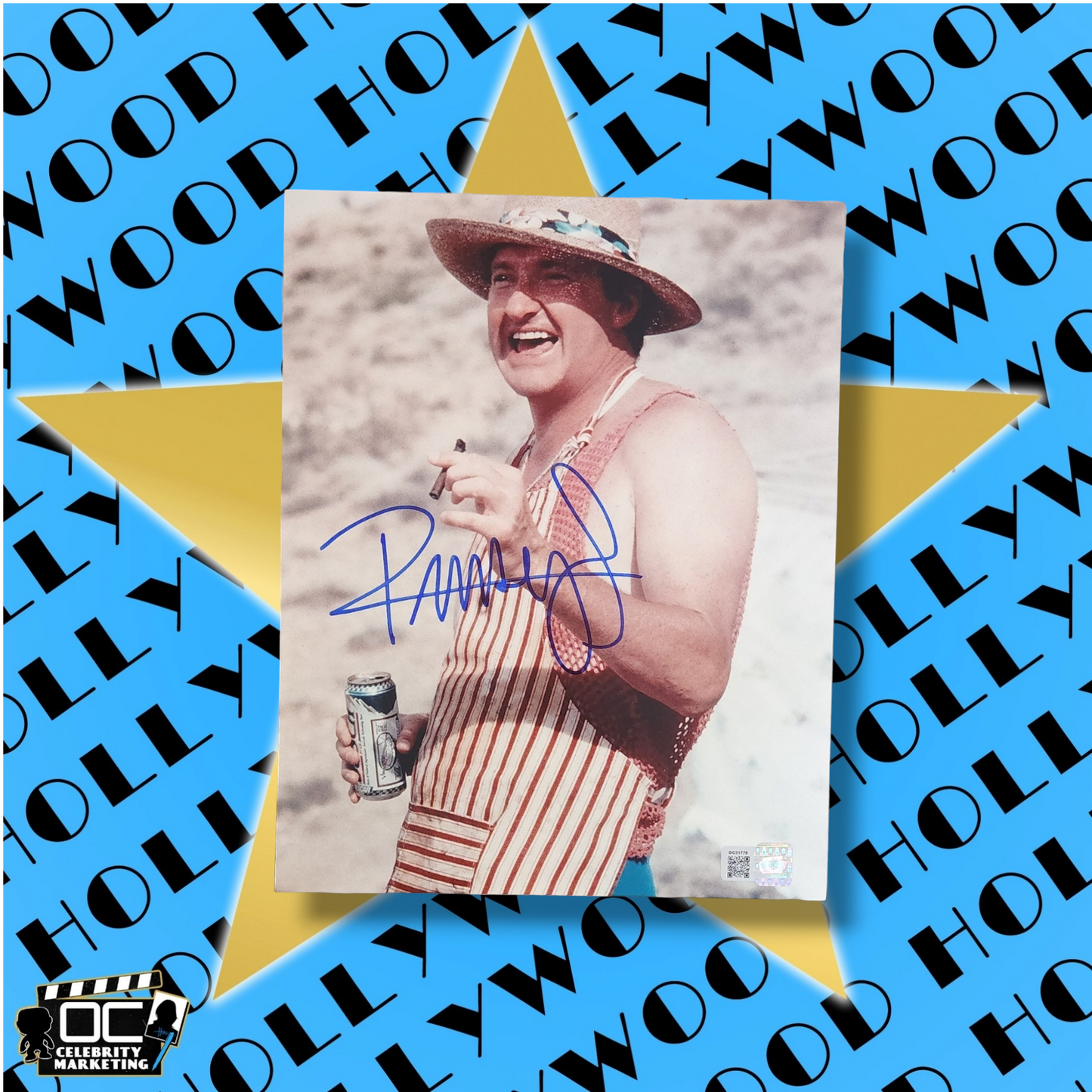 Randy Quaid signed 8x10 Vegas Vacation Eddie photo OCCM QR code Autographed