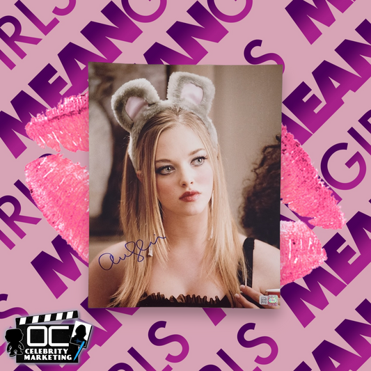 Amanda Seyfried signed 8x10 Mean Girls(2004) mouse Karen photo OCCM QR code auto